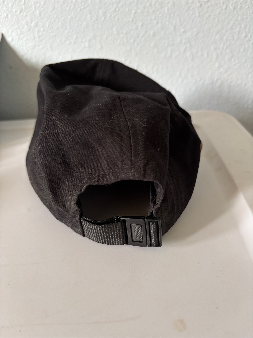 Etsy || One of a Kind Hand Embroidered Floral 5 Panel Hat - Picture 4 of 5